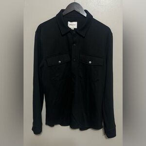 Industry Snap button down long sleeve shirt/jacket snap pockets Size Medium